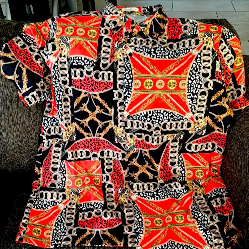 Mens zaful short sleeve button up new w tags xxxl 3xl